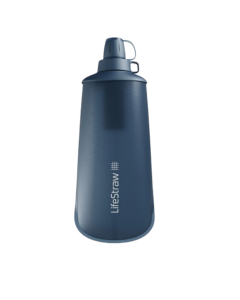 Peak Series Squeeze Filter Bottle 1Ltr Mountain Blue