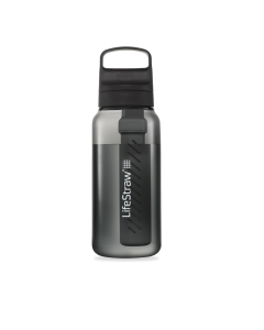 Go 2 Stage Water Filter Bottle 1L Nordic Noir